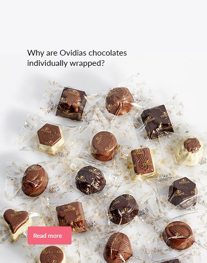 Why are Ovidias chocolates individually wrapped?