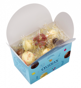 Box with fruity chocolate mix (250g)