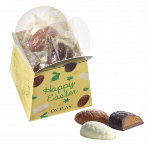 Happy Easter-box with  Easter eggs halves (200g)