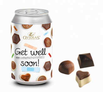 Canette Get well soon avec un mélange de chocolats (95g)