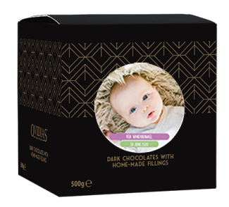 Box with dark chocolate mix (500g)