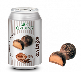 Arioso-can with chocolate mousse cream chocolates