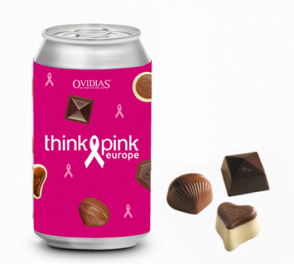 Canette Think Pink avec mélange de chocolats (95g)