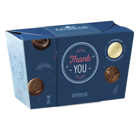 Thank You box with chocolate mix (500g)