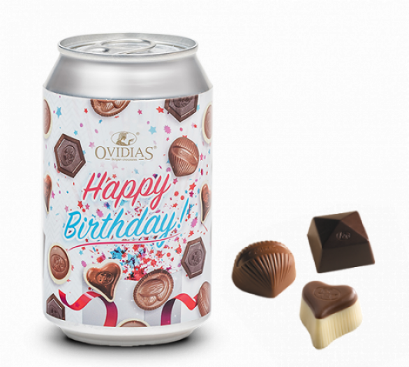 Happy Birthday-can with chocolate mix (95g)