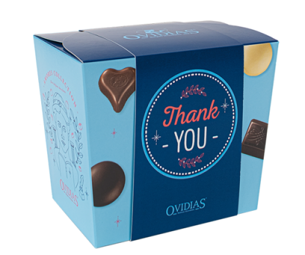 Thank you-box with chocolate mix (375g)