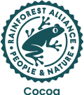 Rainforest Alliance Seal_Core Green and White-RGB_Cocoa_ENG